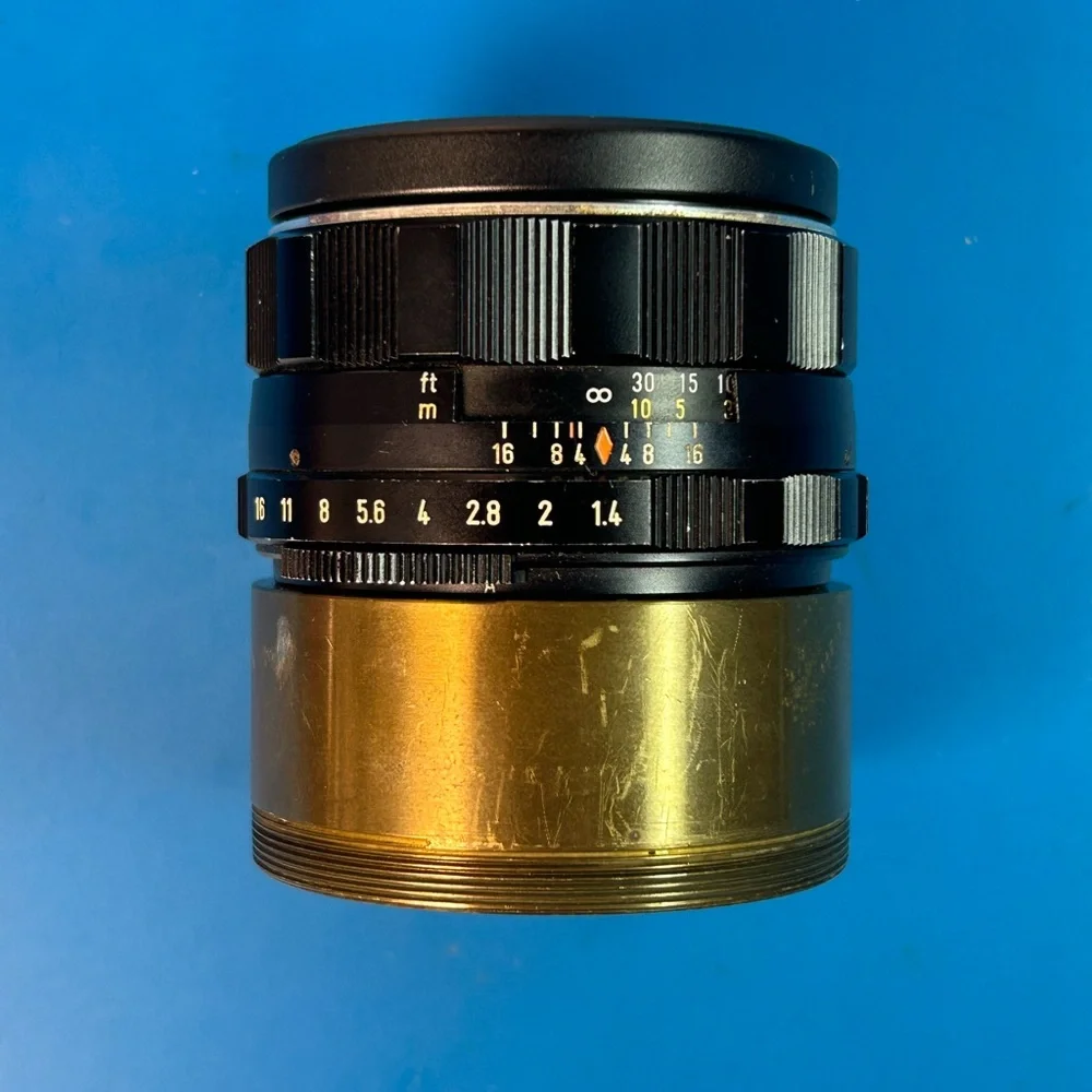 Vintage Asahi Super Takumar 1:1.4/50 1966887 Japan with Adapter M42 to M58